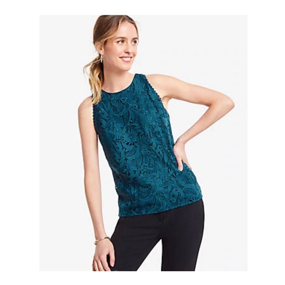 Ann Taylor Tops - NWOT Ann Taylor Petite Lace Halter Shell.